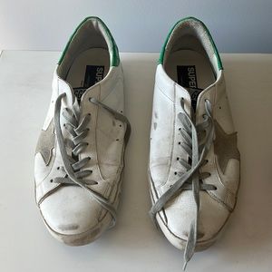 Mens Golden Goose Green Croc